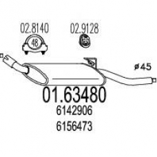 01.63480 MTS Глушитель выхлопных газов конечный