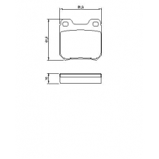 0 986 490 500 BOSCH Комплект тормозных колодок, дисковый тормоз