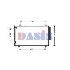 212025N AKS DASIS Конденсатор, кондиционер