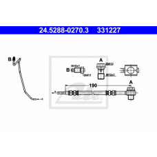 24.5288-0270.3 ATE Тормозной шланг