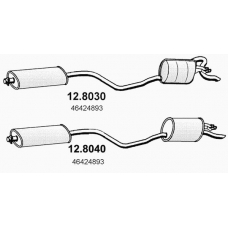 12.8040 ASSO Средний / конечный глушитель ог