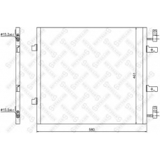 10-45666-SX STELLOX Конденсатор, кондиционер