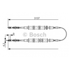 1 987 477 247 BOSCH Трос, стояночная тормозная система