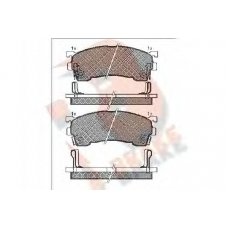 RB0971 R BRAKE Комплект тормозных колодок, дисковый тормоз