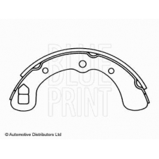 ADD64103 BLUE PRINT Комплект тормозных колодок