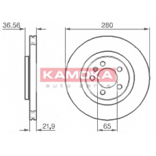 1031856 KAMOKA Тормозной диск