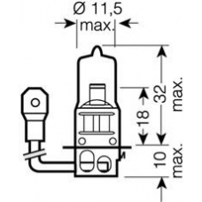 64156LTS-HCB OSRAM Лампа накаливания, фара дальнего света; Лампа нака