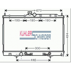 0500761 KUHLER SCHNEIDER Радиатор, охлаждение двигател