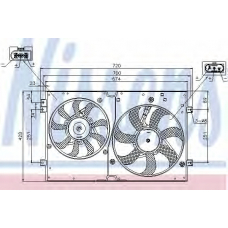 85663 NISSENS Вентилятор, охлаждение двигателя