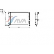 AL2083 AVA Радиатор, охлаждение двигателя