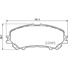 P 56 100 BREMBO Комплект тормозных колодок, дисковый тормоз