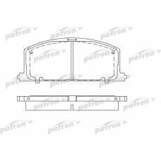 PBP308 PATRON Комплект тормозных колодок, дисковый тормоз
