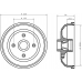 MBD047 MINTEX Тормозной барабан