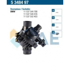 5348497 FAE Термостат, охлаждающая жидкость