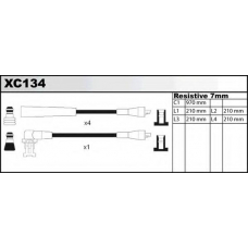 XC134 QUINTON HAZELL Комплект проводов зажигания
