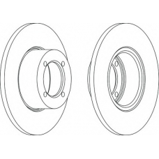 DDF001-1 FERODO Тормозной диск