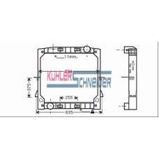 4100111 KUHLER SCHNEIDER Радиатор, охлаждение двигател