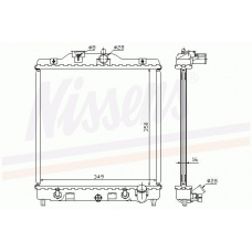 68601A NISSENS Охладитель, охлаждение двигателя