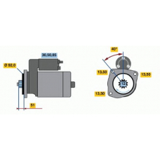 0 001 241 009 BOSCH Стартер