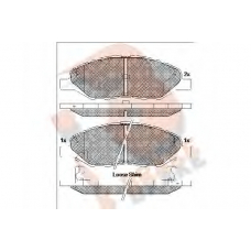 RB2074 R BRAKE Комплект тормозных колодок, дисковый тормоз