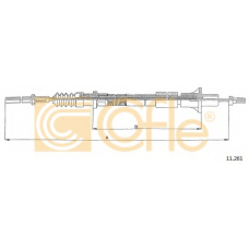 11.261 COFLE Трос, управление сцеплением