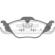 BPA0684.02 OPEN PARTS Комплект тормозных колодок, дисковый тормоз