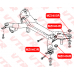 MZ0403R VTR Сайлентблок балки задней подвески