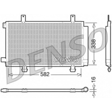 DCN47002 DENSO Конденсатор, кондиционер