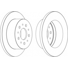 DDF1653-1 FERODO Тормозной диск