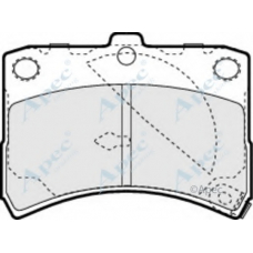 PAD1138 APEC Комплект тормозных колодок, дисковый тормоз