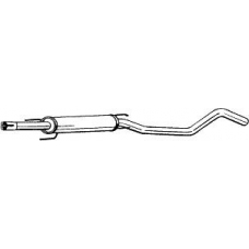 285-967 BOSAL Средний глушитель выхлопных газов