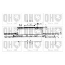 BDC4413 QUINTON HAZELL Тормозной диск