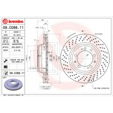 09.C088.11 BREMBO Тормозной диск