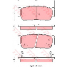GDB3413 TRW Комплект тормозных колодок, дисковый тормоз
