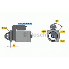 0 001 263 012 BOSCH Стартер