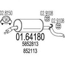 01.64180 MTS Глушитель выхлопных газов конечный