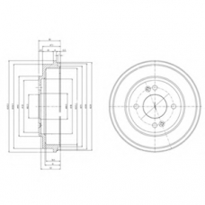 BF517 DELPHI Тормозной барабан