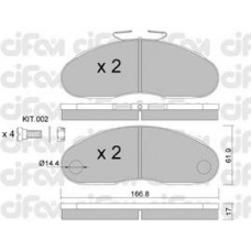 822-111-1 CIFAM Комплект тормозных колодок, дисковый тормоз