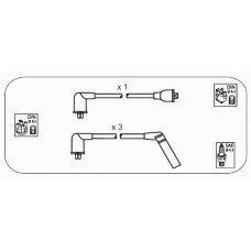 JP300 JANMOR Комплект проводов зажигания