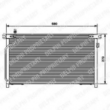 TSP0225440 DELPHI Конденсатор, кондиционер