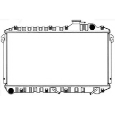 1301-0252 SAKURA  Automotive Радиатор, охлаждение двигателя