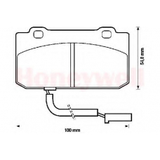 571467B BENDIX Комплект тормозных колодок, дисковый тормоз