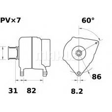 MG 552 MAHLE Генератор