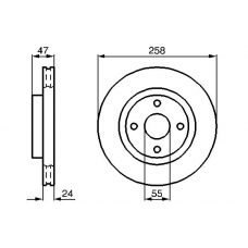 0 986 478 989 BOSCH Тормозной диск