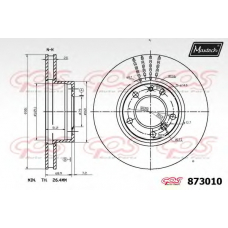 873010.6060 MAXTECH Тормозной диск