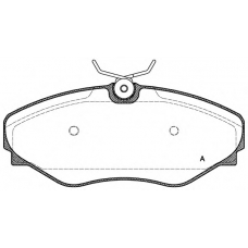 BPA0834.20 OPEN PARTS Комплект тормозных колодок, дисковый тормоз