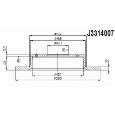 J3314007 NIPPARTS Тормозной диск