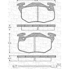 363702161060 MAGNETI MARELLI Комплект тормозных колодок, дисковый тормоз