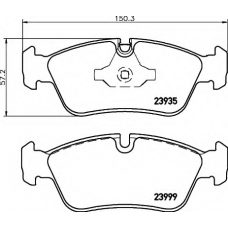 8DB 355 011-281 HELLA Комплект тормозных колодок, дисковый тормоз