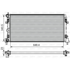 735554 VALEO Радиатор, охлаждение двигателя